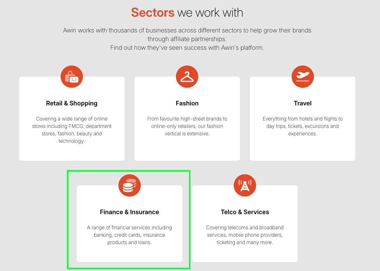 Awin affiliate partners for insurance
