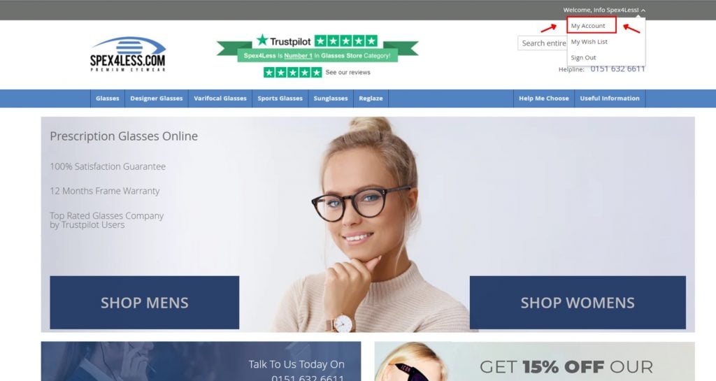 Spex4less referral program example