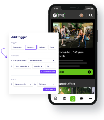 JD Gyms triggered personalised rewards as a customer loyalty strategy