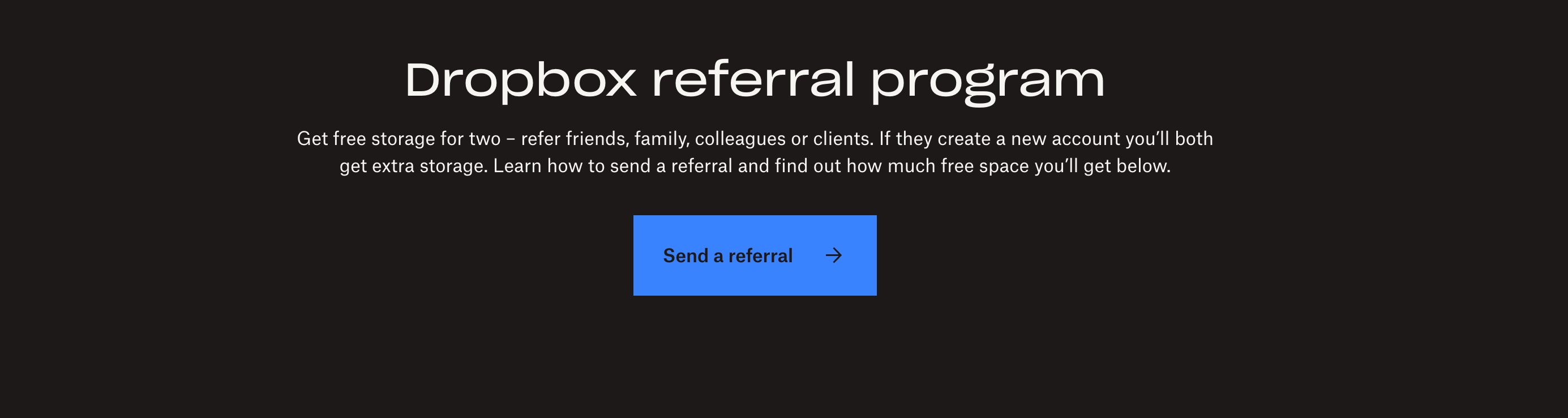 Dropbox referral program